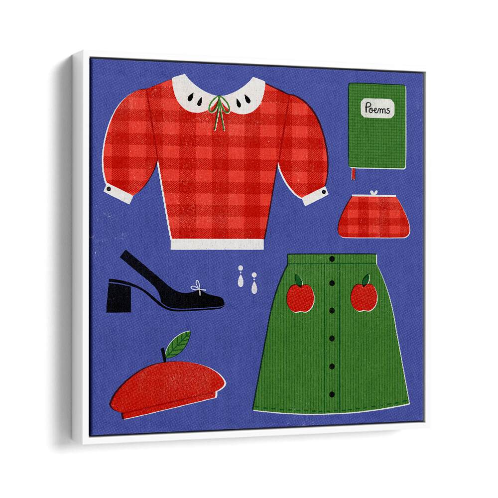 Stylish APPLE, FASHION POSTERS by Julia Leister featuring vibrant fashion elements for a chic home decor.