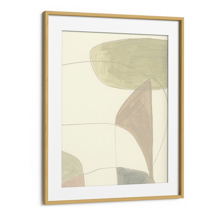 Stunning AROUND, ABSTRACT PAINTINGS by Dan Hobday in a chic oak frame, perfect for enhancing your living space.