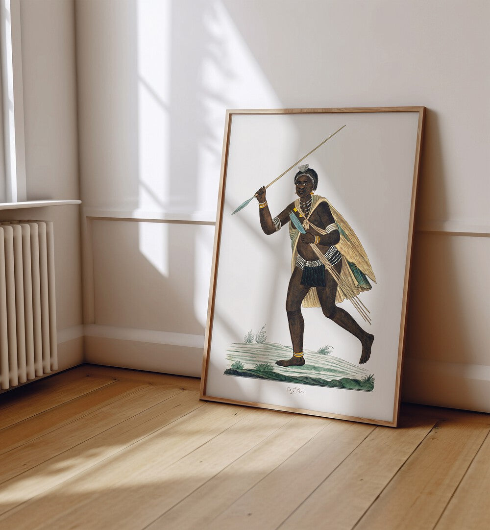 Stunning ASSEGAIS, AFRICAN ART PAINTINGS showcasing rich heritage by Robert Jacob Gordon in a vibrant setting.