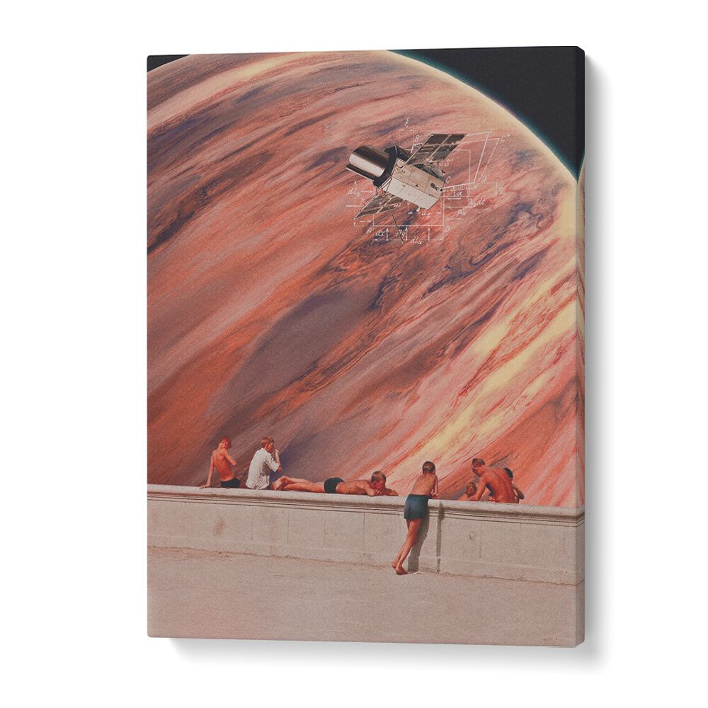 Surreal art prints of ASTRONOMIA, blending imagination and cosmic beauty by Space Rocket Art.