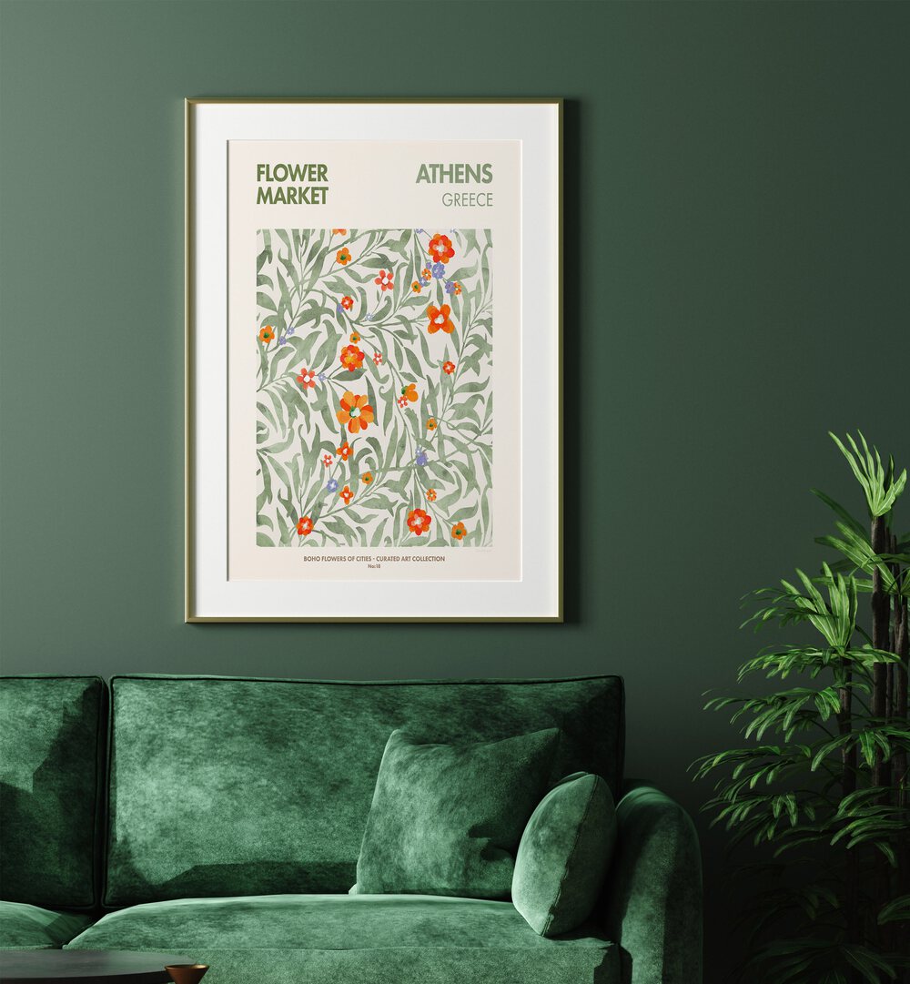 Discover the vibrant ATHENS - FLOWERMARKET, FLORAL FLOWER PAINTINGS by Emel Tunaboylu, perfect for elevating your space.