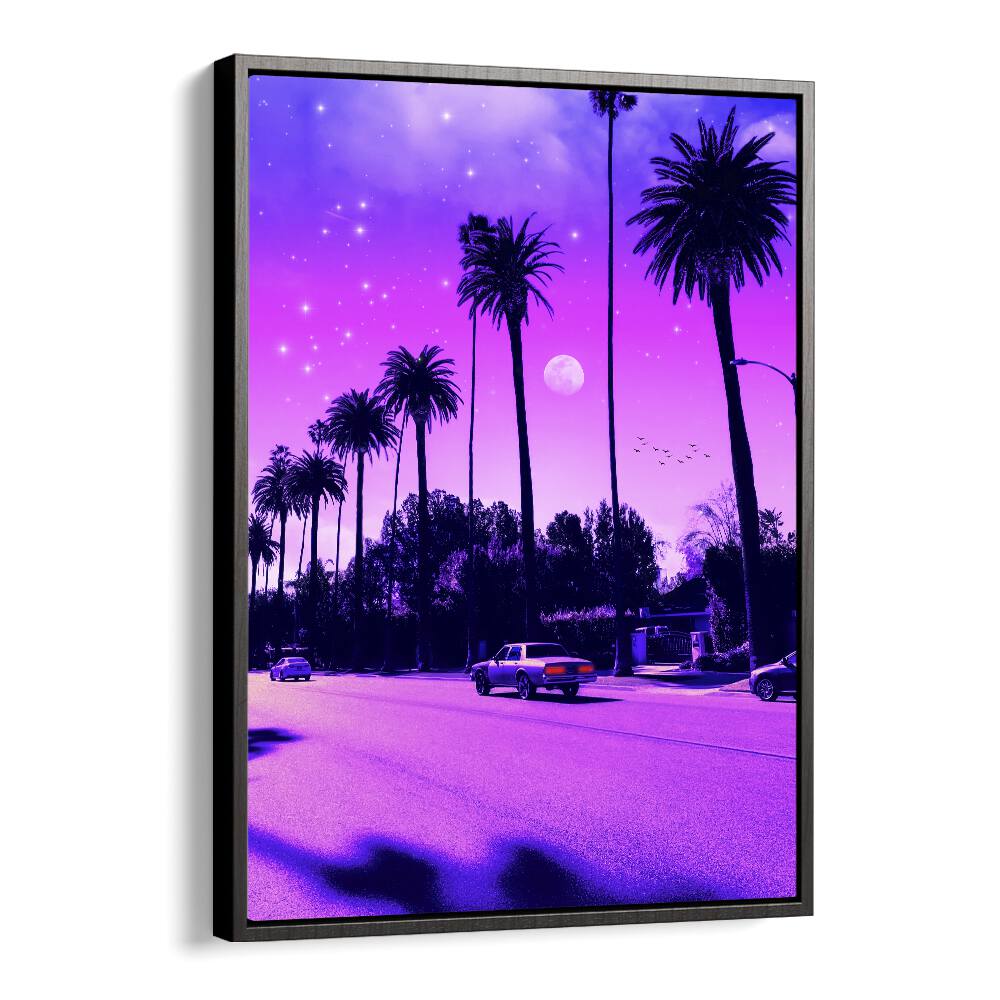Vibrant Aesthetic Cali Drive, Surreal Art Prints by Ritvik Takkar, perfect for transforming your space with artistic flair.