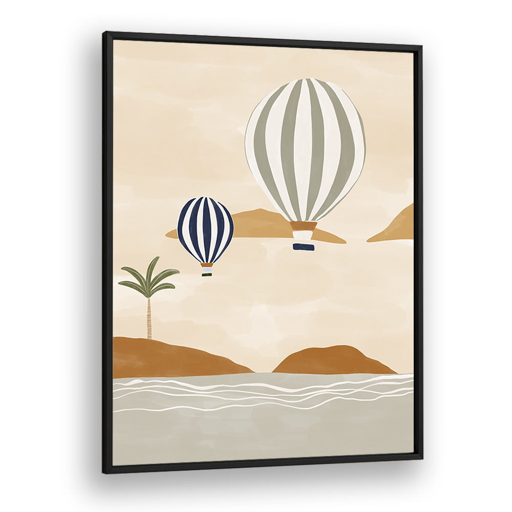 Whimsical AIRBALLOONS IN DESSERT, BEACH PAINTINGS by Ivy Green add charm and elegance to your space.