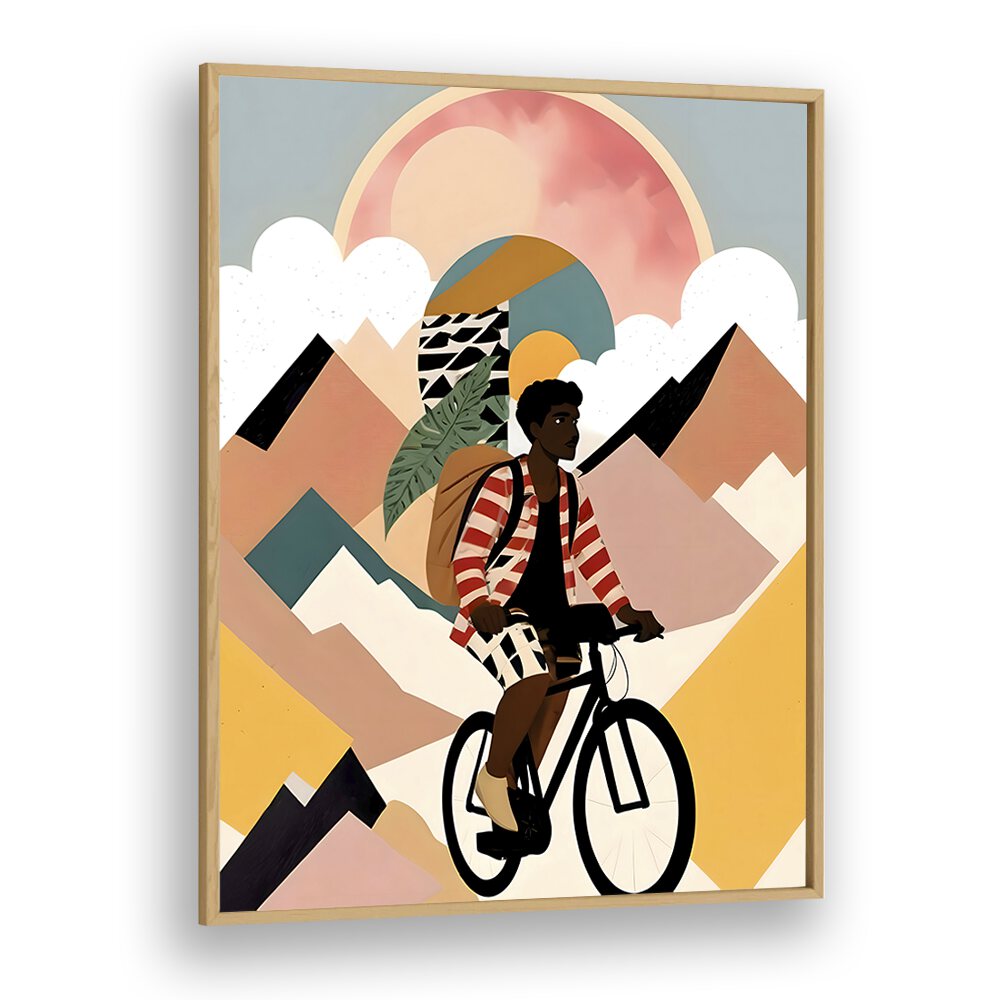Explore the vibrant "ALWAYS A TRAVELER , PORTRAITS" art print by Uma Gokhale, perfect for inspiring your space.