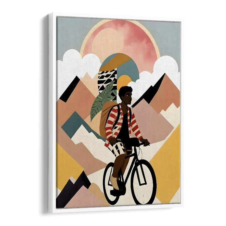 Explore the vibrant "ALWAYS A TRAVELER, PORTRAITS" art print by Uma Gokhale, inspiring your adventurous spirit.