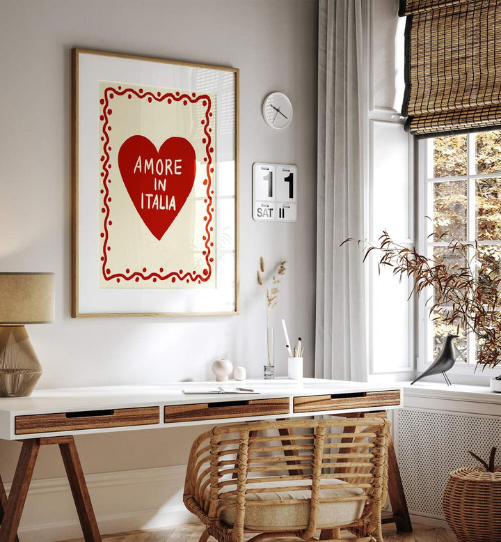 Transform your space with AMORE IN ITALIA, QUOTES by Studio Dolci—a charming tribute to Italian romance.