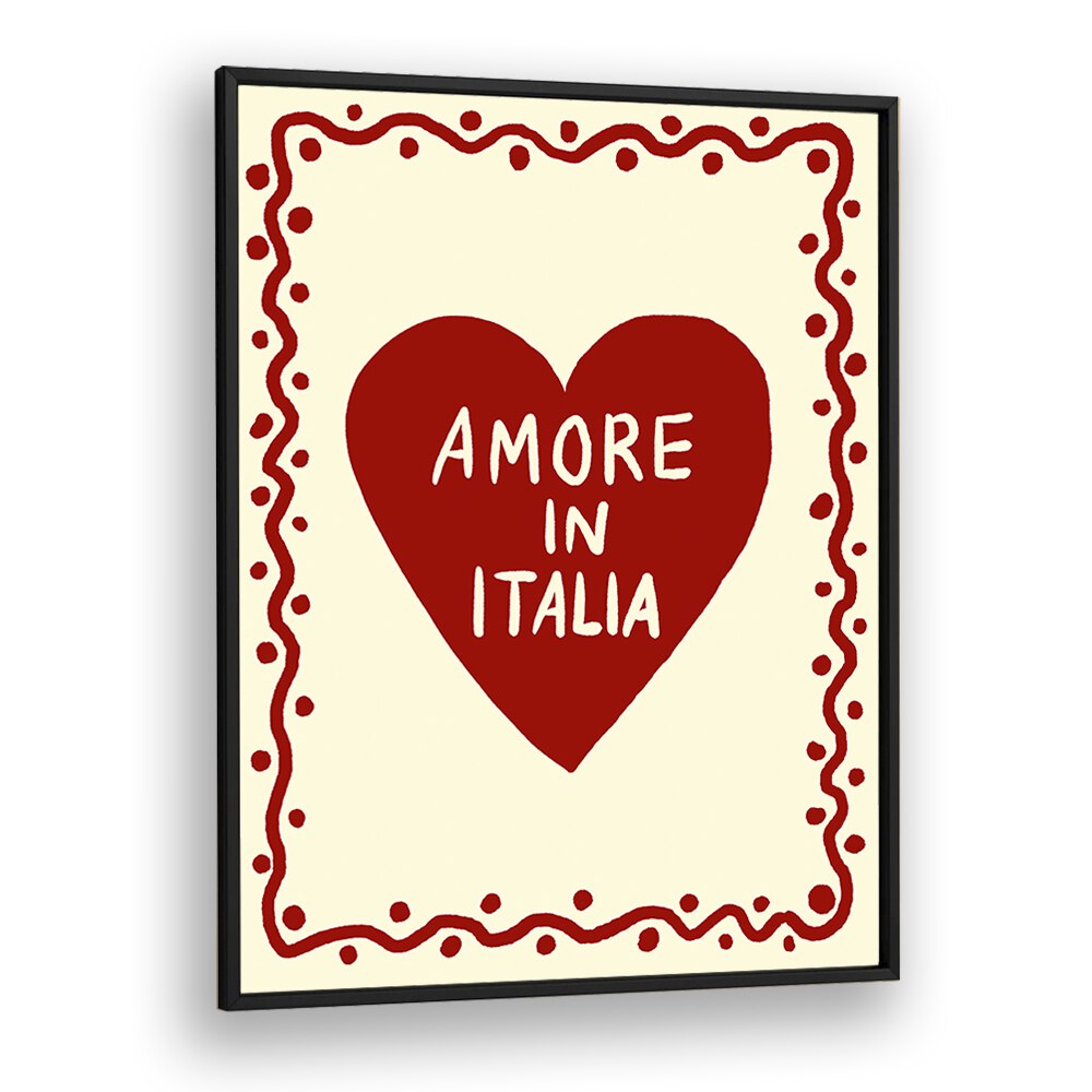 Stylish AMORE IN ITALIA, QUOTES poster by Studio Dolci, perfect for adding Italian charm to any space.
