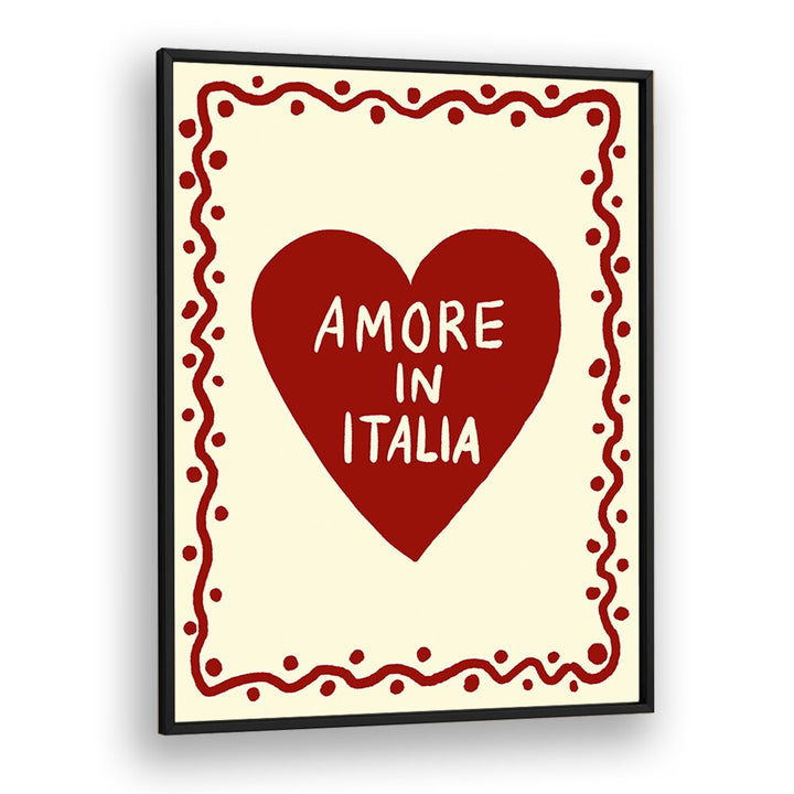 Stylish AMORE IN ITALIA, QUOTES poster by Studio Dolci, perfect for adding Italian charm to any space.