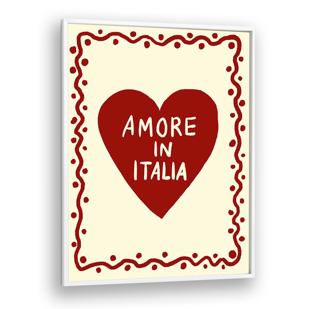 Stylish AMORE IN ITALIA, QUOTES poster by Studio Dolci, perfect for adding Italian charm to any space.