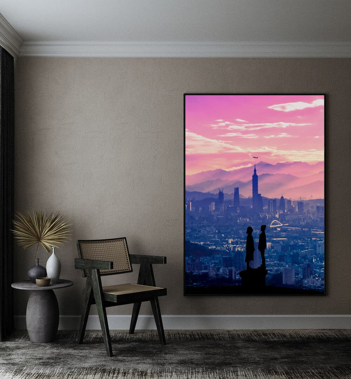Elevate your space with ANIME LOVE, SURREAL ART PRINTS by Ritvik Takkar, blending vibrant surrealism and emotion.