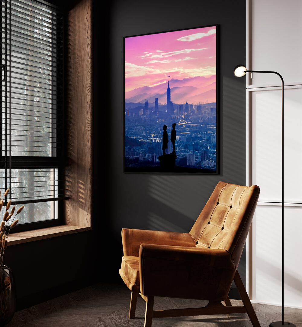 Embrace the beauty of ANIME LOVE, SURREAL ART PRINTS by Ritvik Takkar, enhancing your living space with vibrant artistry.
