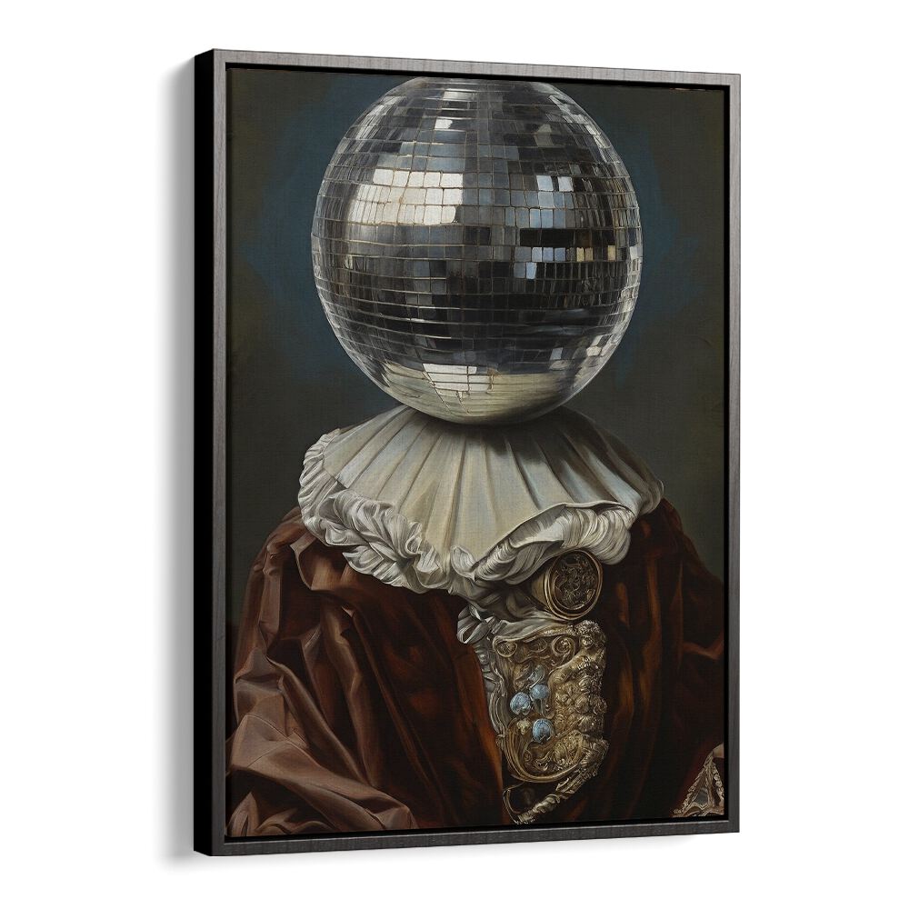 Stunning ANTIQUE DISCO BALL II, ALTERED ART PRINTS by The Art Concept, blending vintage charm with modern artistry.