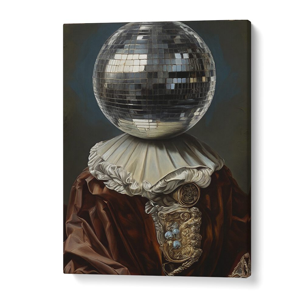 Antique Disco Ball II, Altered Art Prints by The Art Concept combines vintage charm with modern artistry.