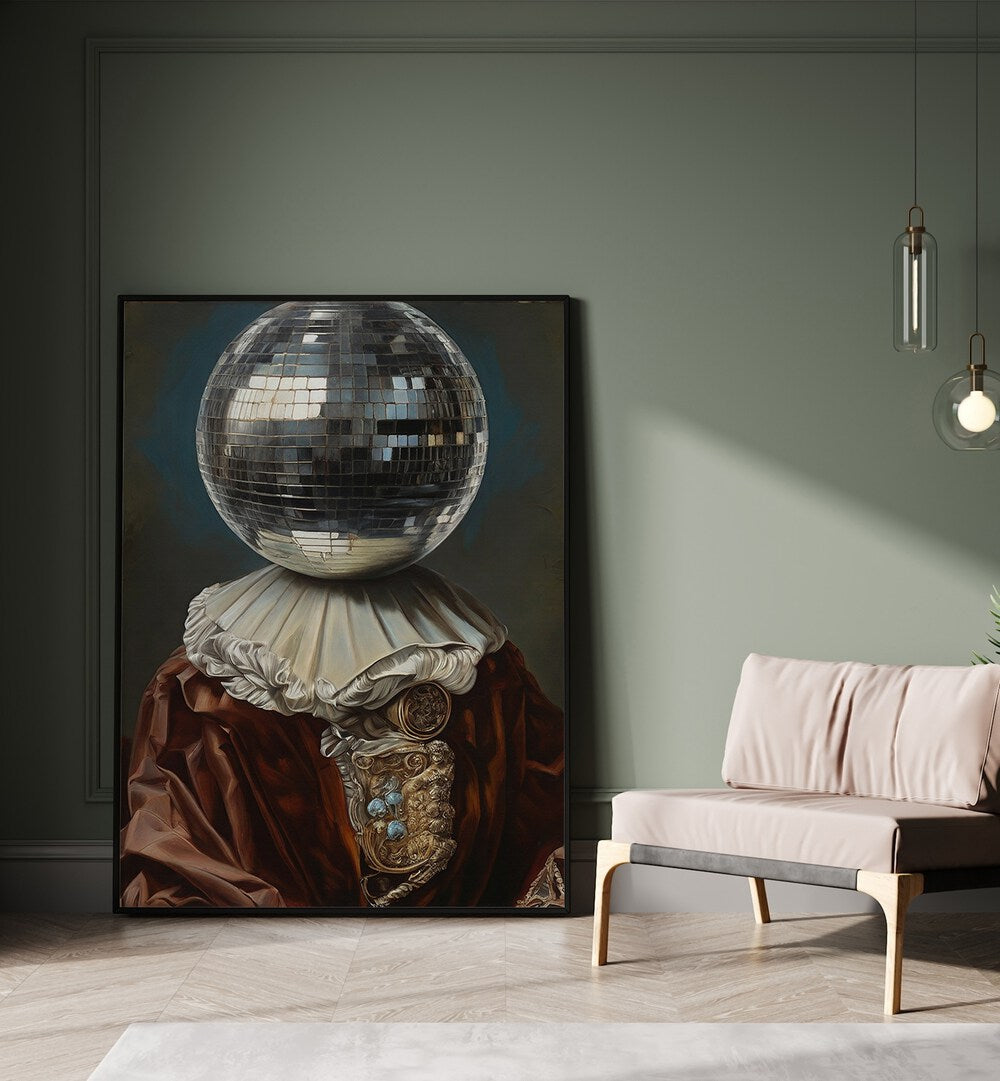 Antique Disco Ball II, Altered Art Prints by The Art Concept blends vintage charm with contemporary artistry.