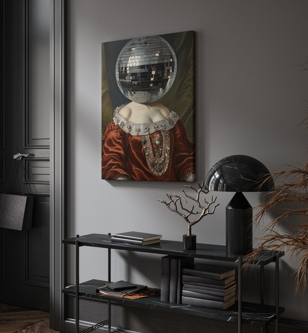 Stylish Antique Disco Ball, Altered Art Prints by The Art Concept, perfect for enhancing your interior design.