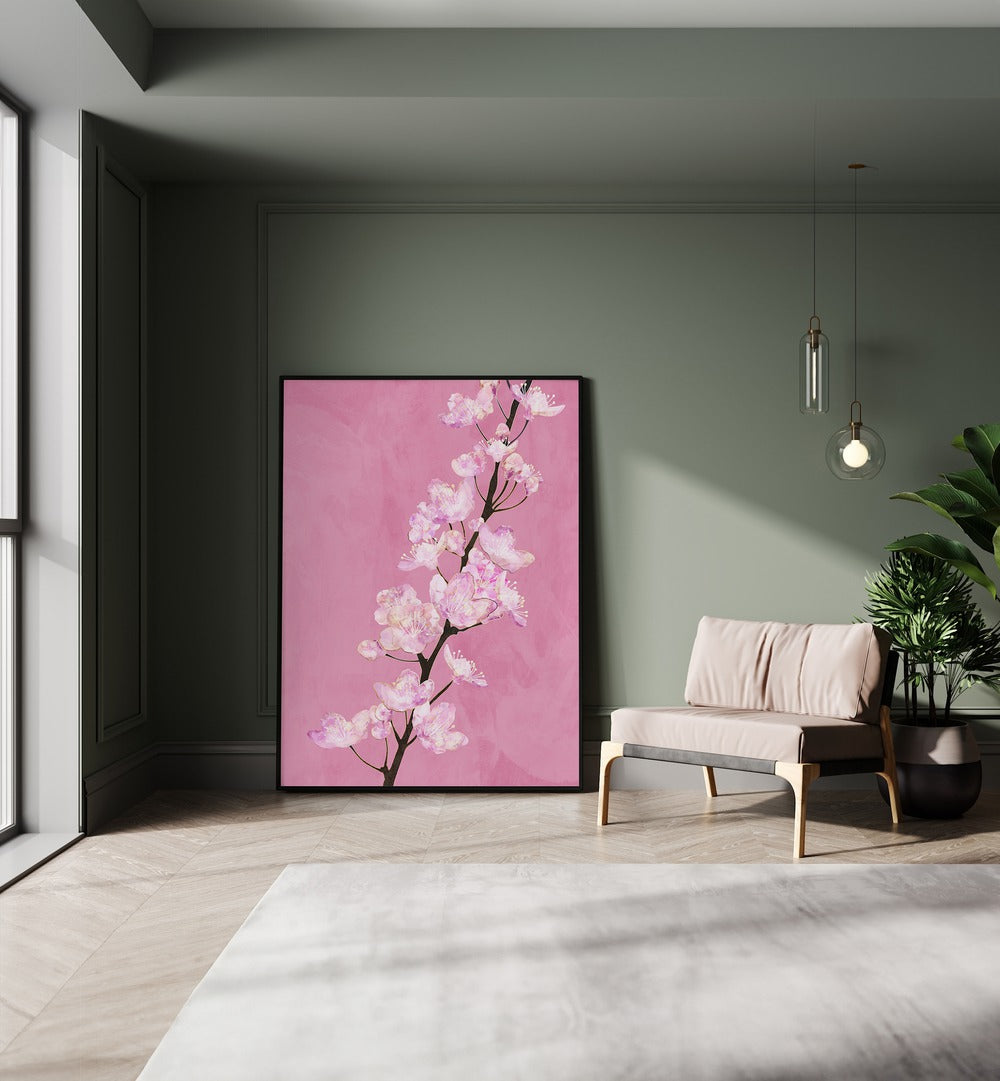 April Cherry Blossoms, floral flower paintings by Sarah Manovski, brighten any space with their enchanting beauty.