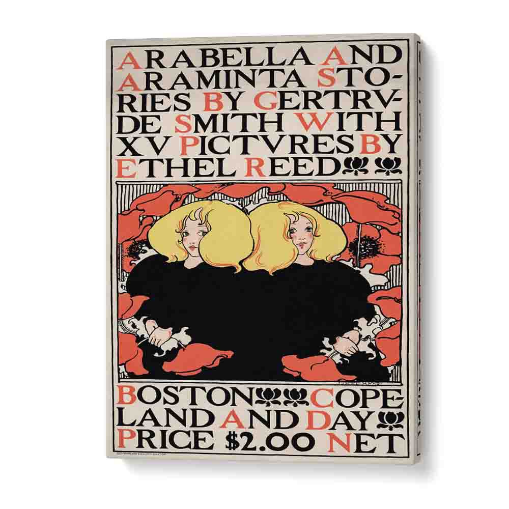 Arabella And Araminta Stories 1895 By Ethel Reed Vintage Paintings in Gallery Wrap