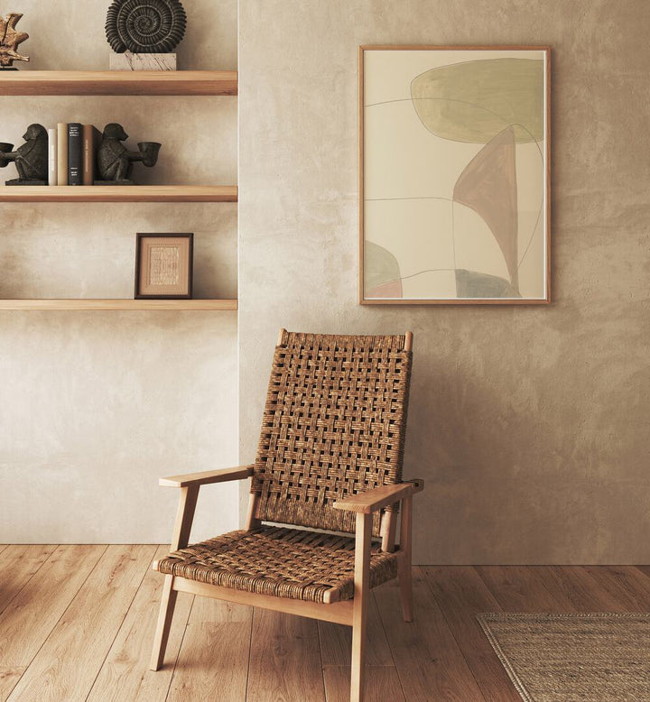 Transform your space with AROUND, ABSTRACT PAINTINGS by Dan Hobday, featuring vibrant shapes and colors.