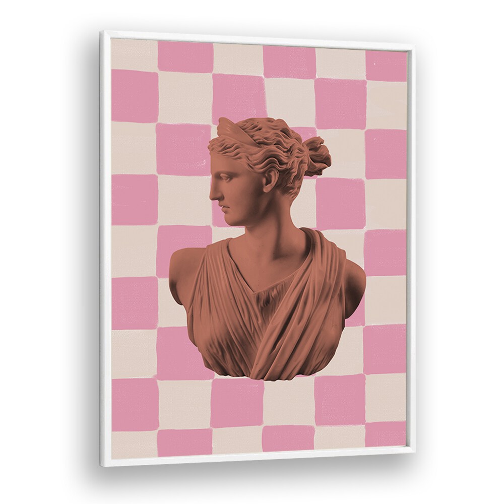 Elevate your decor with ARTEMIS CHECKS, ALTERED ART PRINTS by Grace Digital Art Co., a blend of creativity and sophistication.