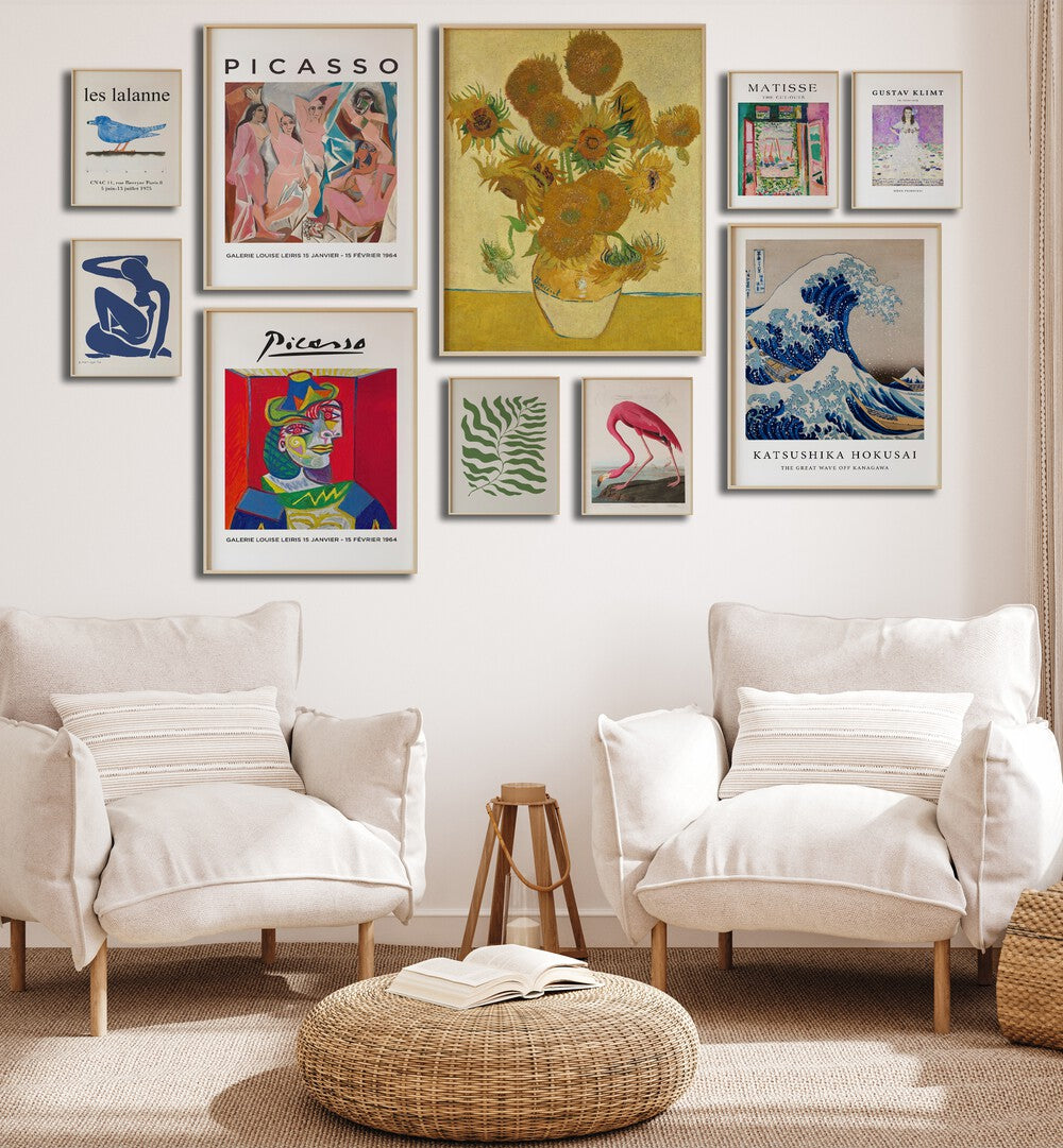 Stylish ARTISTS X MIX GALLERY WALL II showcases framed art prints, enhancing any space with GALLERY WALLS elegance.