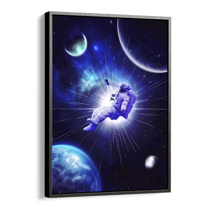 Explore the cosmos with ASTRO TRAVEL, SURREAL ART PRINTS by Ritvik Takkar, transforming your space into a dreamlike realm.