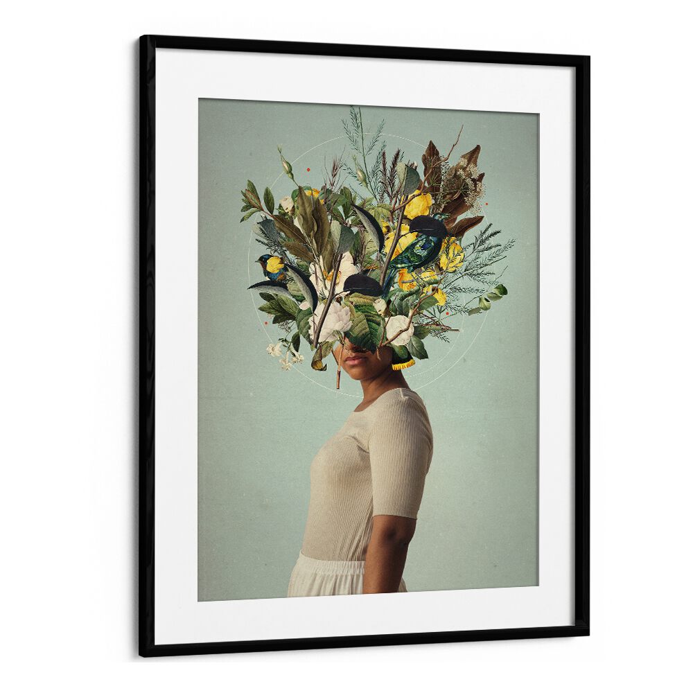 Surreal art prints featuring nature-inspired elements, "AT LEAST THE LIGHT WILL NEVER GO OUT," by Frank Moth.