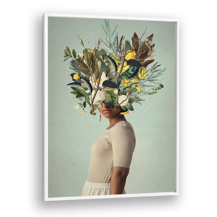 Stunning surreal art prints titled "AT LEAST THE LIGHT WILL NEVER GO OUT," featuring nature and elegance by Frank Moth.