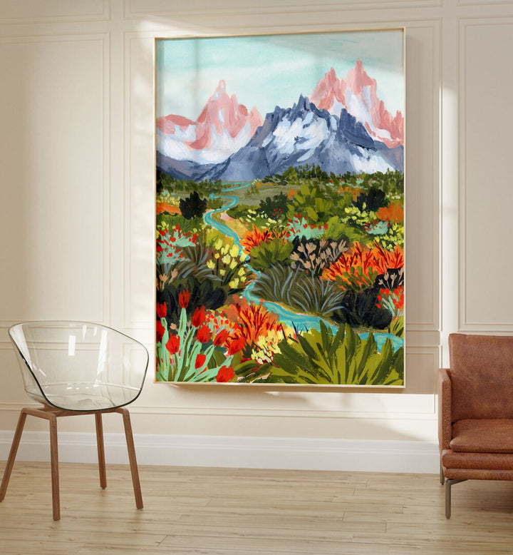 Stunning AUTUMN MOUNTAINS, LANDSCAPE PAINTINGS by Sarah Gesek, showcasing vibrant nature and premium quality art.