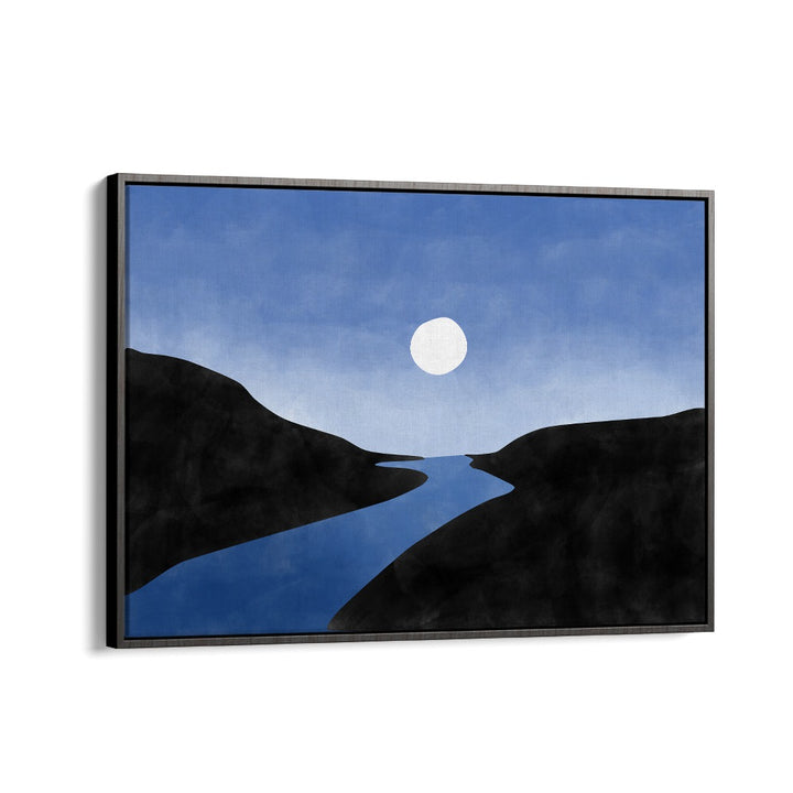 Stunning BLUE VALLEY I, LANDSCAPE PAINTINGS by Elena Ristova showcase serene nature, perfect for your space.