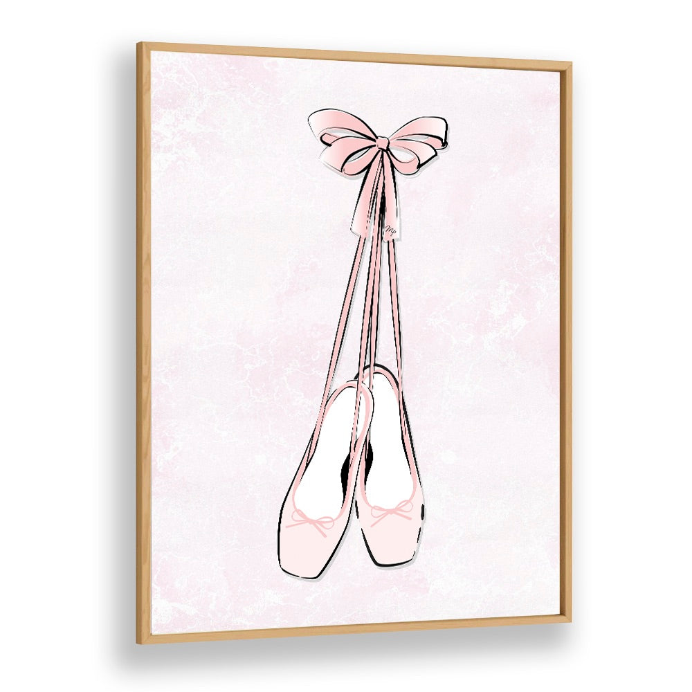 Delicate pink ballerina shoes with ribbons, perfect for your decor. Explore BALLERINA SHOES, FASHION POSTERS by Martina.