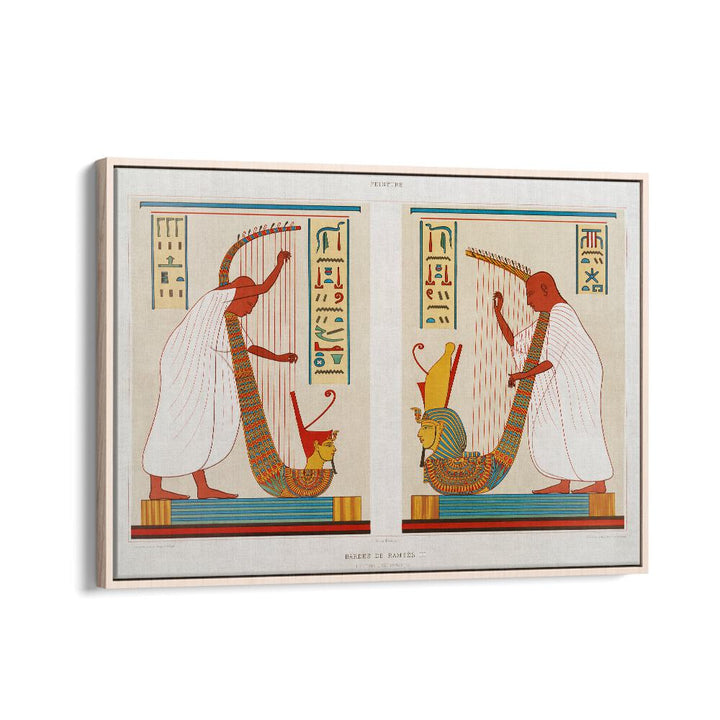 Explore BARDS OF RAMSES III FROM HISTOIRE DE L'ART ÉGYPTIEN (1878), a stunning Egyptian art painting capturing ancient elegance.