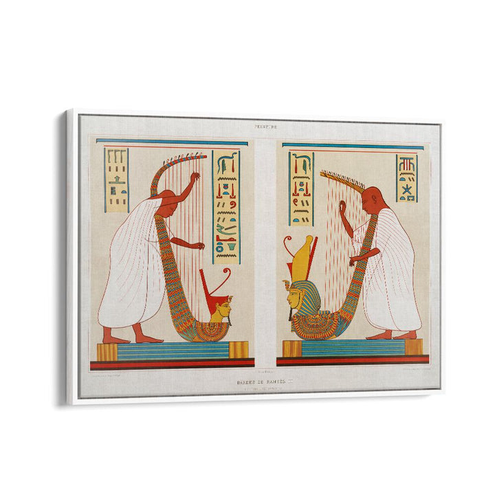 Discover the BARDS OF RAMSES III FROM HISTOIRE DE L'ART ÉGYPTIEN (1878), stunning EGYPTIAN ART PAINTINGS for your decor.