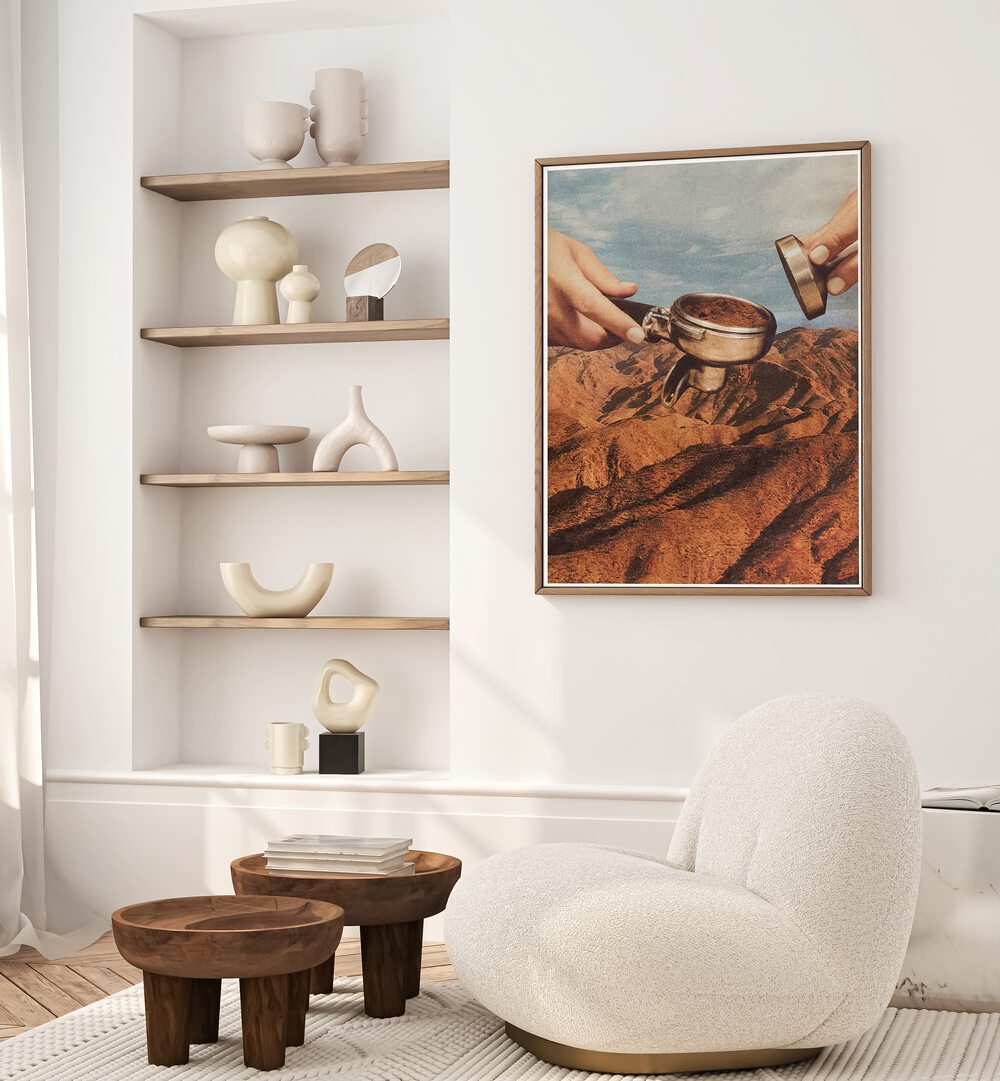Elevate your space with BARISTA COFFEE COUNTY, SURREAL ART PRINTS by Vertigo Artography, showcasing unique artistry.