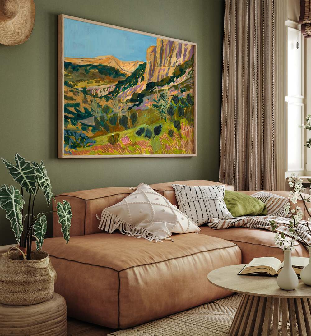 Bring tranquility to your home with BASE PRINT, LANDSCAPE PAINTINGS, showcasing vibrant nature-inspired art.