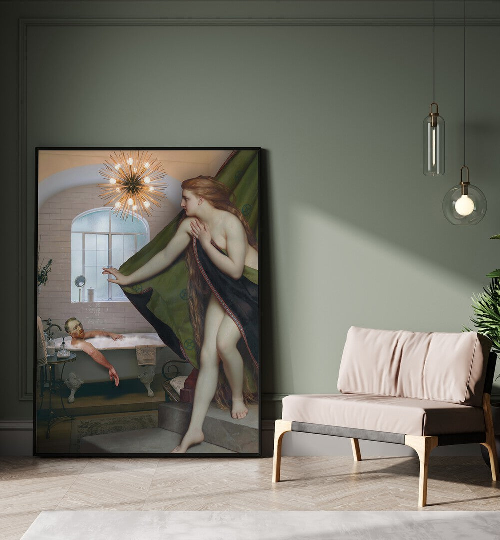 Captivating BATH MEETING, ALTERED ART PRINTS by Dikhotomy, perfect for transforming your living space with creativity.