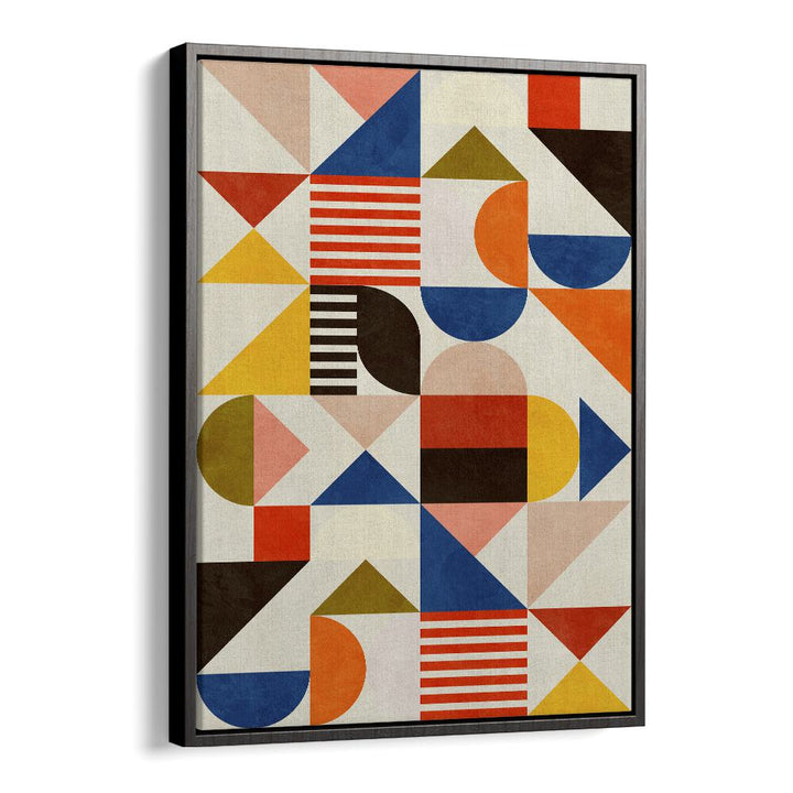 Bright and colorful BAUHAUS FUN, ABSTRACT PAINTINGS by Ana Rut Bre, perfect for enhancing any creative space.