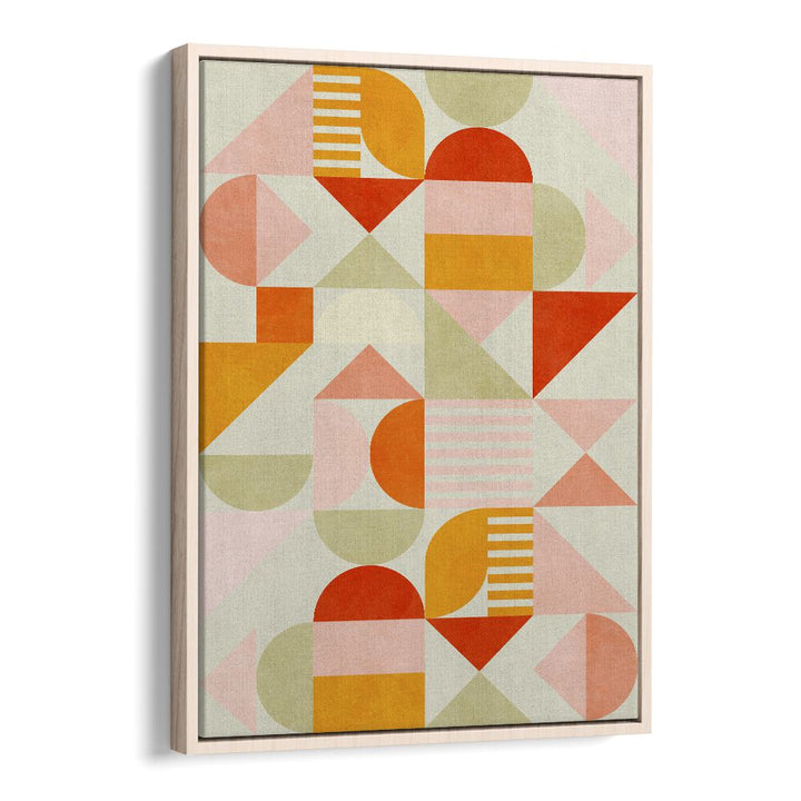 Bauhaus Fun Pastel, abstract paintings by Ana Rut Bre, showcase vibrant shapes and colors for modern elegance.