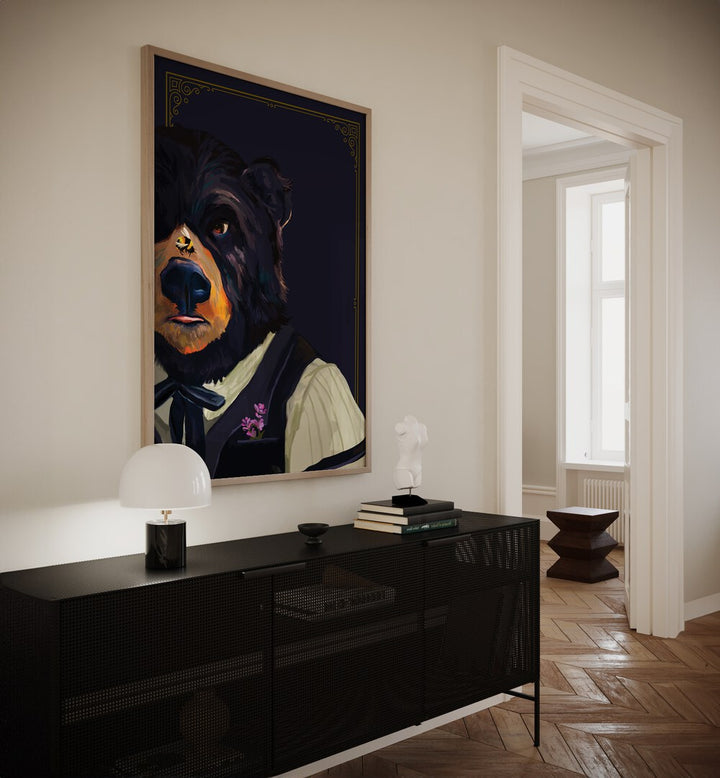 Stunning BEAR, ANIMAL PAINTINGS transform your space, perfect for animal lovers seeking unique wall art decor.