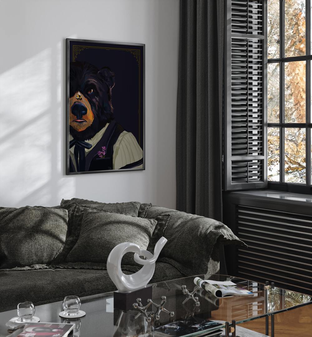 Stylish BEAR, ANIMAL PAINTINGS enhance your decor, perfect for animal lovers at your favorite art store.