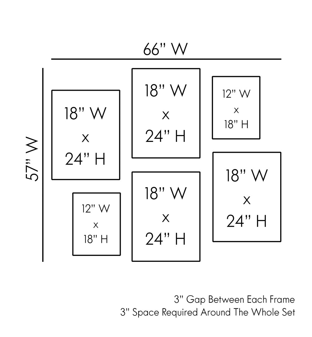 BEIGE STORIES GALLERY WALL layout guide showcasing art prints in neutral tones for stylish gallery walls.