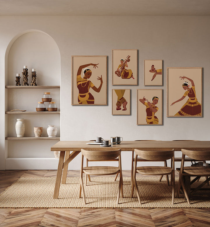 SOUL OF BHARATANATYAM SET GALLERY WALL , GALLERY WALLS & SETS