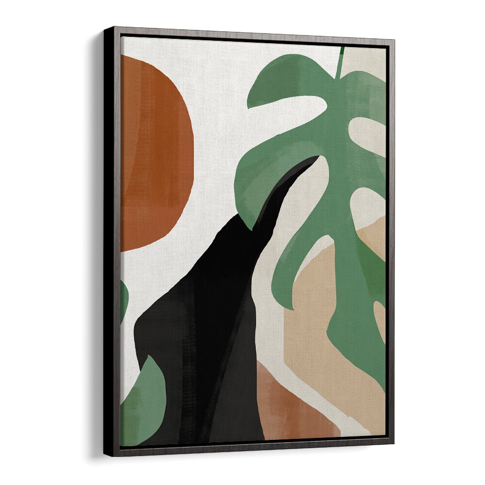 Abstract Tropical Leaves, Boho Art Paintings in earthy tones, perfect for enhancing your home decor.