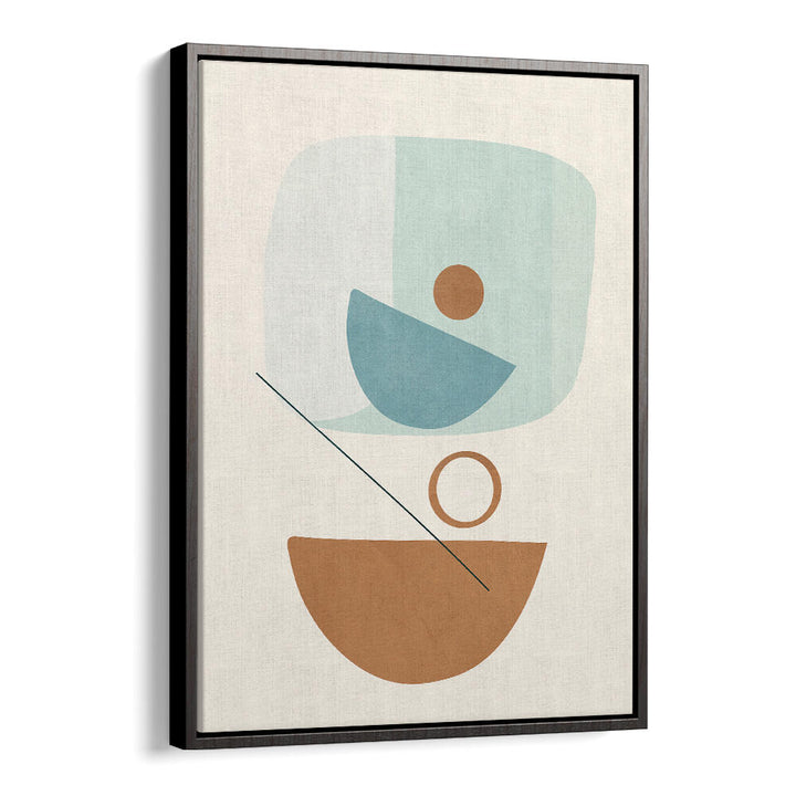 AZZURRO SHAPES IV , BOHO ART PAINTINGS