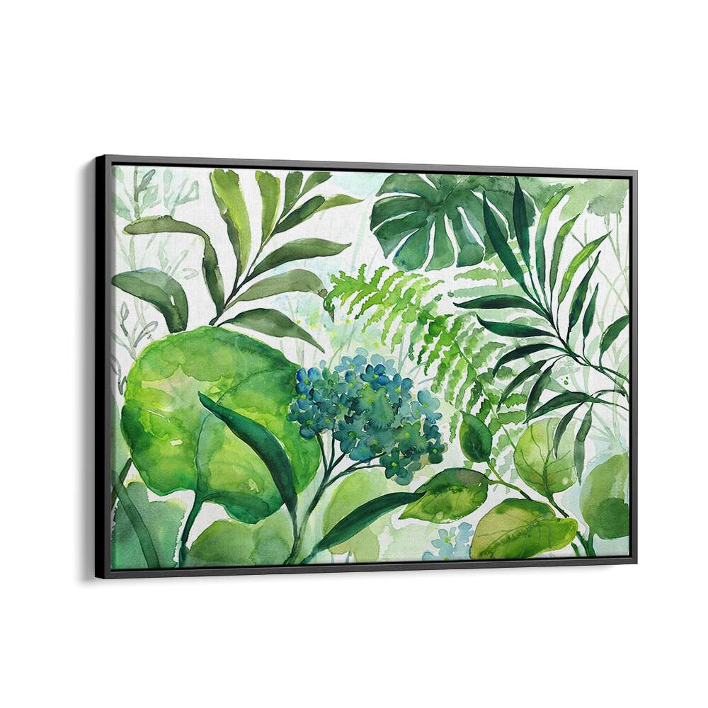 DIVERSE GREEN LEAVE, FLORAL FLOWER PAINTINGS showcase vibrant greens, perfect for enhancing your living space.