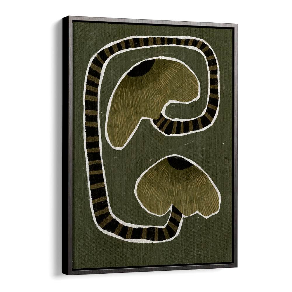 Stylish DELICATE BLOOM GREEN II, FLORAL FLOWER PAINTINGS, showcasing elegant floral designs on a rich green background.