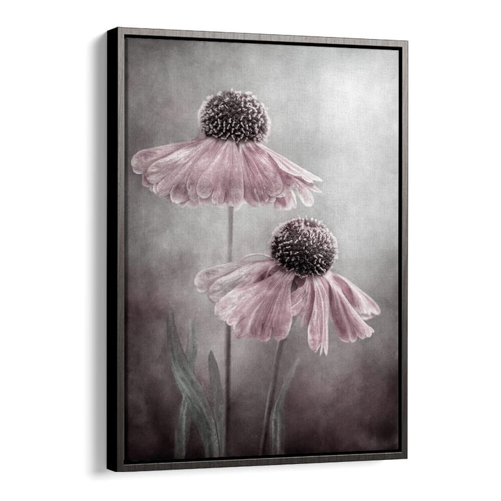 Elegant DUET, FLORAL FLOWER PAINTINGS featuring soft pink blooms, perfect for enhancing your home decor style.