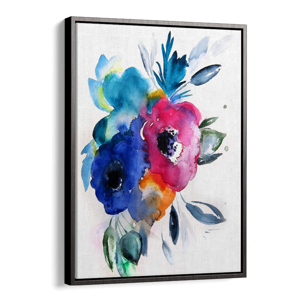 FLORAL NO IX , FLORAL FLOWER PAINTINGS