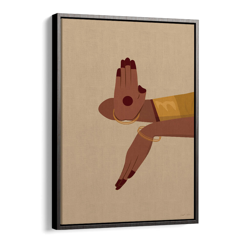 SACRED GESTURE , INDIAN ART PAINTINGS