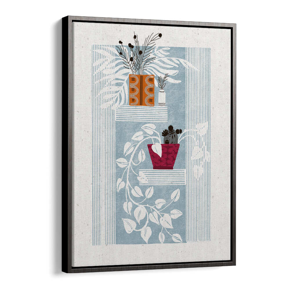 SHELVED SERENITY , FLORAL FLOWER PAINTINGS