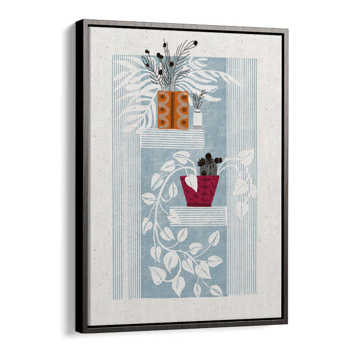 SHELVED SERENITY , FLORAL FLOWER PAINTINGS